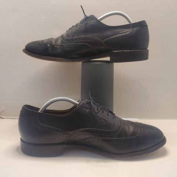 Allen Edmonds Chester Wingtip Oxford Men’s 10.5D Black Leather Dress Shoes 31185 main image 11